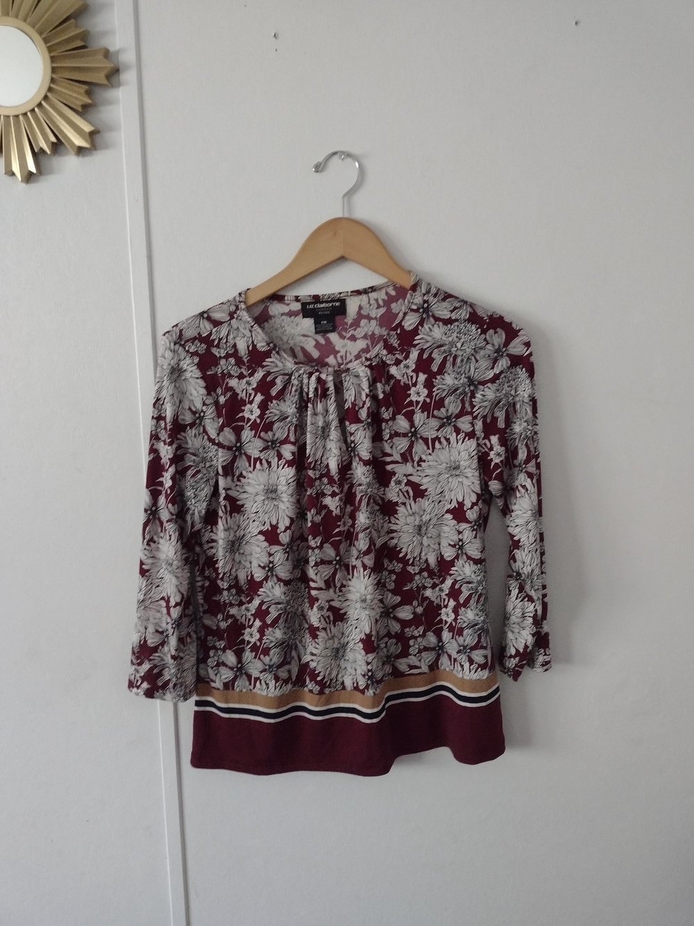 Liz Claiborne Floral Blouse